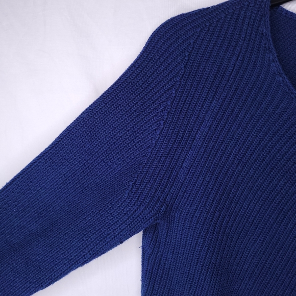 J. JILL Women's Royal Blue Ribbed Pullover Sweater XS - Picture 3 of 11